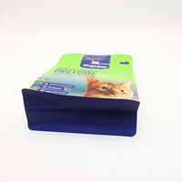Pochette carrée recyclable de haute qualité sac d'emballage de nourriture pour chat en plastique ziplock pour aliments secs