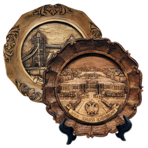 Plato decorativo vintage 3D de <span class=keywords><strong>San</strong></span> <span class=keywords><strong>Francisco</strong></span> personalizado, regalo de recuerdo de 8 ", recuerdo de paisaje, placas de resina de recuerdo de la ciudad de Nevada Las Vegas - Product Image 2