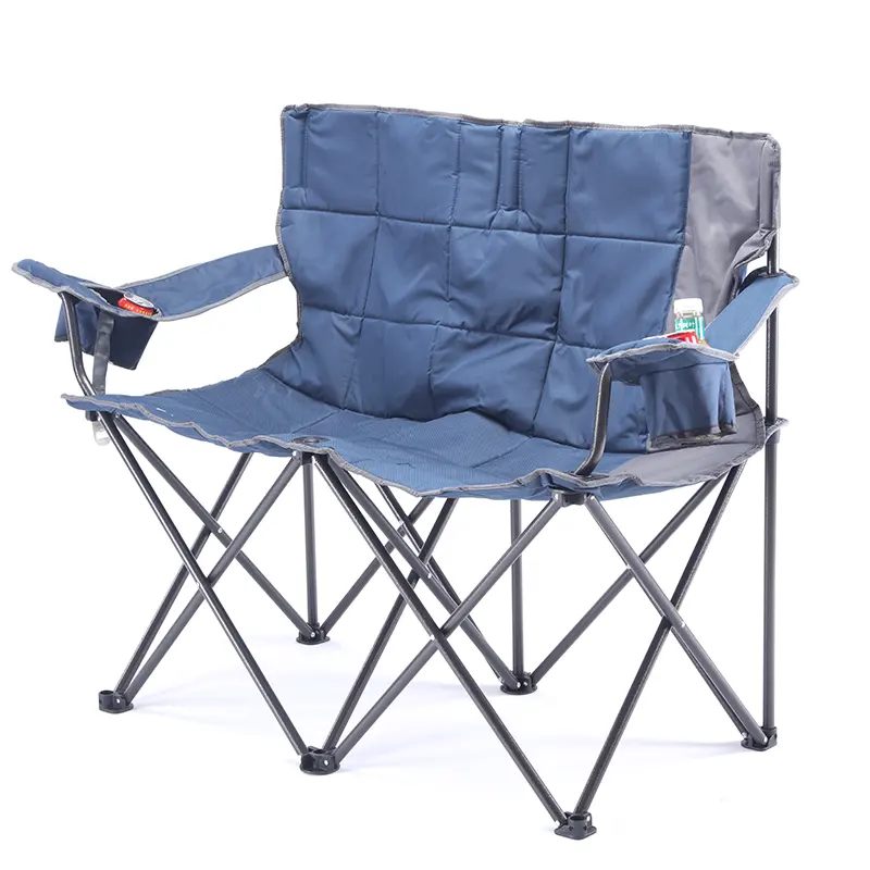 Heavy Duty Padded Lawn Picnic Chair Double Camping Couch Chair