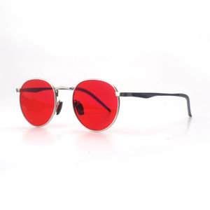 Armazones Ópticos de Alta Calidad en Stock al por Mayor Lentes Personalizadas de Metal Antiluz Azul en Naranja, Rojo y Amarillo - Product Image 5