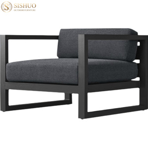 Conjunto de muebles de exterior, sillón de jardín, juegos de jardín de aleación de aluminio grueso para <span class=keywords><strong>terraza</strong></span> - Product Image 4