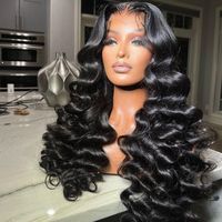 Perruque Frontale Vagues Profondes Amples Densité 250 HD 13x6 en Gros Fournisseurs Perruque Cheveux Humains Bouclée 13x4 sans Colle Vietnamienne