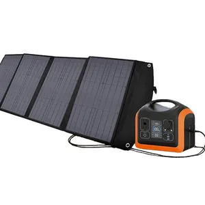 Großhandel Genera dor Luz Solar Barato Fuelless Leiser und tragbarer Solargenerator mit AC 24V/4A Adapter Aufladung