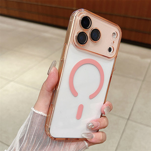 Funda Magnética para iPhone 16 15 14 13, Colores Pastel, para iPhone 17 <span class=keywords><strong>Pro</strong></span> <span class=keywords><strong>Max</strong></span>, Funda Magnética Transparente con Protección Total para la Cámara - Product Image 3