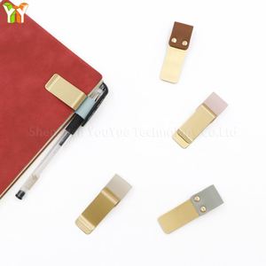 Portaplumas de Cuero Estilo Retro para Cuaderno, con Clip de Acero Inoxidable para Cuaderno - Product Image 3
