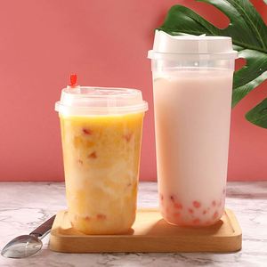 Vaso Desechable Personalizado de Fábrica 90-380/500/700U con Logotipo Impreso, en Forma de U, Transparente, Esmerilado, para Bebidas Frías y Calientes, con Tapa - Product Image 3