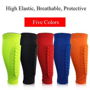 En gros, personnalisable : Protège-tibias de football en nid d'abeille avec sangle de maintien pour la jambe et manchon de compression du mollet - Product Image 5