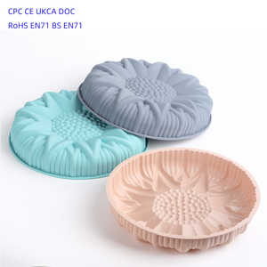 Moule à gâteau en silicone réutilisable, flexible, antiadhésif, <span class=keywords><strong>de</strong></span> qualité alimentaire, avec logo personnalisé, vente en gros, pour boulangerie - Product Image 2