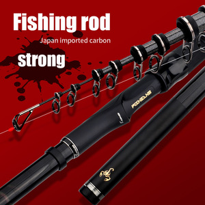 Canne à pêche WildTrek Carbon Jigging & Boat Fishing avec poignée EVA 3,6m-5,3m pour la pêche en mer, en lac et en ruisseau, pour le poisson-chat, la perche, le saumon et la carpe - Product Image 2