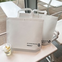 Sacs de courses écologiques en non-tissé recyclables avec boucle de protection pour hommes et femmes, sacs de shopping épaissis, tailles moyennes et grandes, vente en gros