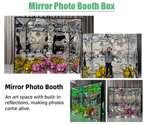 Boîte <span class=keywords><strong>de</strong></span> photomaton en verre transparent pour magazine <span class=keywords><strong>de</strong></span> fournitures <span class=keywords><strong>de</strong></span> mariage, boîtes <span class=keywords><strong>de</strong></span> photomaton Salsa - Product Image 3