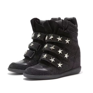Nouvelles Baskets Décontractées Montantes 2026 de Créateur, Style Vintage à Rivets et Velcro, Polyvalentes à Semelle Épaisse et Rehaussantes - Product Image 3