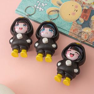 Porte-clés poupée Gugugaga à visages interchangeables, grande taille, en plastique ABS, transformable instantanément, cadeau amusant pour enfants - Product Image 3