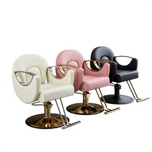 Silla de peluquería popular, silla ajustable y plegable para peinar y teñir el cabello con respaldo - Product Image 1