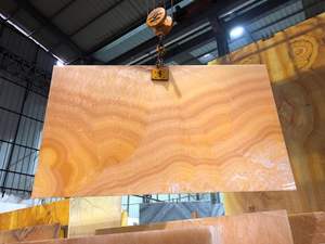 سعر رخام العقيق العسلي الطبيعي - لوحة حائط من حجر العقيق المضاء من الخلف - مقاومة للماء للاستخدام الداخلي في المطبخ والسلالم - Product Image 5