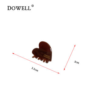 กิ๊บติดผมอะซิเตทสีสันสดใส รูปหัวใจ ขนาดเล็ก สไตล์เกาหลี น่ารัก ยี่ห้อ Dowell - Product Image 2