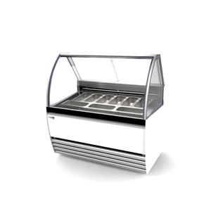 Porte en verre Fournisseur Professionnel Table Gelato Affichage Congélateur Pour La Crème Glacée - Product Image 3