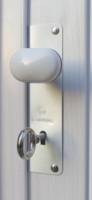 Manija de Puerta Metálica, Cerradura para Puerta Plegable, Accesorio para Puerta