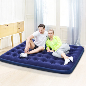 Inflatable Mattress 188cm Dark Blue Thickened Portable <b>Air</b> <b>Bed</b> For Home Use <b>Single</b> Double Size - Product Image 1