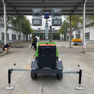 Vente directe usine : <span class=keywords><strong>Tour</strong></span> d'éclairage LED 100W à mât de 5m-9m, alimentée par moteur diesel, efficace et temporaire, avec certificat EPA CE - Product Image 3