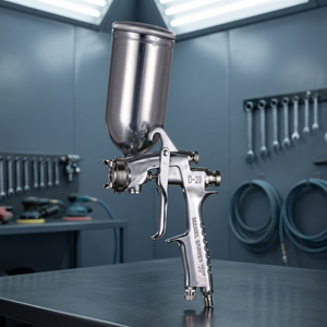 Meilleurs prix, pistolet à peinture pneumatique haute pression ANEST I WATA, corps en aluminium, capacité du gobelet de 400 ml, conception facile à utiliser - Product Image 2