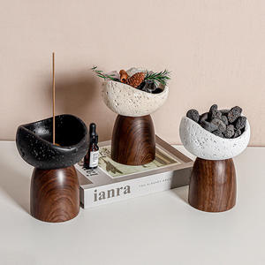 Hot-selling <b>Coconut</b> Wax Fireless Aromatherapy Art <b>Candle</b> Dessert Fragrance Handmade Porcelain Jar for Living Room Bedroom Niche - Product Image 1