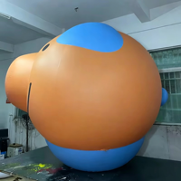 Ballon géant gonflable en PVC personnalisé BOYI, tête de cochon de dessin animé, ballon en forme d'animal, ballon à l'hélium