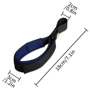 Correa de seguridad manos libres corta con correa de muñeca y mango acolchado suave para correa retráctil de perro - Product Image 6