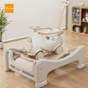 Promouvoir la motricité cheval à bascule jouet roues lisses scooter <span class=keywords><strong>3</strong></span> en 1 avec planche d'équilibre détachable chaise berçante - Product Image 2