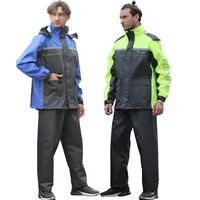 Waterproof Motorcycle Raincoat, Rain Suit for Hiking
