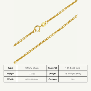 Dây chuyền vàng nguyên chất VFOOK, thiết kế sang trọng, bề mặt mịn màng, dây chuyền cưới, bán buôn số lượng lớn, tùy chỉnh, vàng nguyên chất 9K-22K, kiểu dáng chữ O - Product Image 2