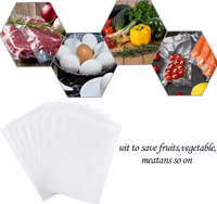 Sacs sous vide transparents gaufrés de qualité alimentaire en PE, thermoscellables, pour conserver la fraîcheur, taille personnalisée pour la viande, les légumes, le stockage au congélateur de cuisine