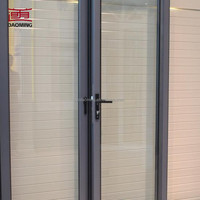 Dernière Nouveauté : Porte Battante Double à Cadre en Aluminium pour Villa, Vente en Gros Directe Usine