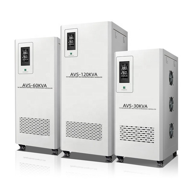 45kva Three-Phase Voltage Stabilizer with LCD Display Start Protection Device for Home Appliance Use Offers Voltage Protection
