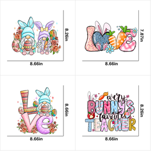 Parches Termoadhesivos de Dibujos Animados de Pascua para Impresión, Lavables, de Poliéster PET, para Transferencia de Calor, para Camisetas DIY - Product Image 4