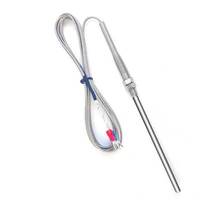 Filetage M8 Câble 2M Thermocouple Sonde 50mm 100mm 200mm 2 fils 3 Fils K/J/PT100/PT1000 Capteur de Température