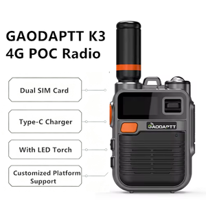 Radio bidirectionnelle portable GaodaPTT K3 4G Poc GSM avec personnalisation logicielle pour la communication de groupe à longue distance - Product Image 1