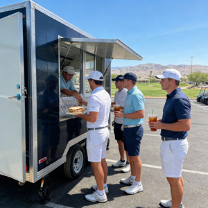 Remorque de Food Truck Unique et Économique, Entièrement Équipée, pour Grillades Mobiles, Snacks et Tacos – Chariot Commercial Équipé - Product Image 1