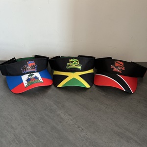 Chapeau pare-soleil réglable en polyester sublimation impression et transfert thermique en gros - Product Image 6