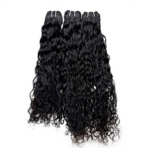 Cabello Humano Virgen Indio Remy Natural de Donante Único con Cutícula Alineada Negro para Peluca con Cierre Frontal de Encaje - Product Image 1