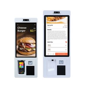 Kiosco de Autoservicio Interior con Escáner de Código QR e Impresora, Pantalla Táctil de 21.5 y 32 Pulgadas, Kiosco de Pago para Restaurantes, Montaje en Pared - Product Image 1