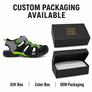 Sandales de sport pour garçons, vente en gros, logo personnalisé, sandales de randonnée et de plage pour enfants, respirantes, réglables, OEM ODM - Product Image 5