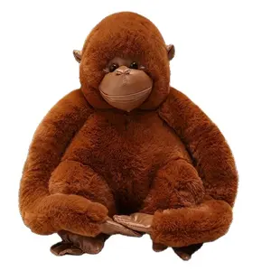 7.87in singe brun jouets en peluche gorille chimpanzé jouets en peluche Zoo animaux en peluche jouets en peluche