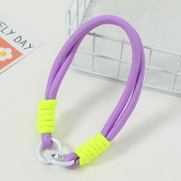 Dragonne de téléphone style coréen, poupée en peluche, cordon perlé mignon, cordon de poignet tressé DIY, chaîne anti-perte pour téléphone, clé USB, appareil photo, sac