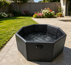 อ่างน้ำแข็งแบบเป่าลมทรงแปดเหลี่ยม ดีไซน์ใหม่จาก Vanace ขนาด 180x65 ซม. ผลิตจากวัสดุ Drop Stitch พร้อมบริการพิมพ์โลโก้ตามสั่ง สำหรับนักกีฬา - Product Image 1