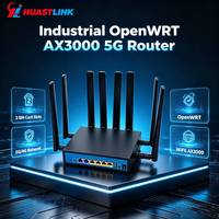 Routeur modem 5G HUASTLINK Openwrt avec carte SIM, USB3 haute vitesse, Wifi sans fil, Wifi6, LTE 4G, modem CPE 5G avec emplacement pour carte SIM
