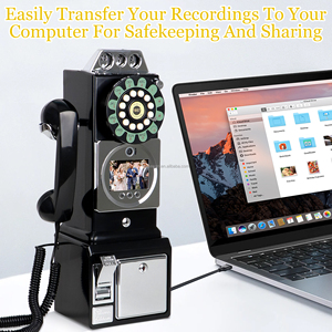 1080P Video Guest Book-Antique Wall Phone <strong>Camera</strong> With 32GB Memory For Wedding Party Photo Booth Video Message Book - Product Image 4
