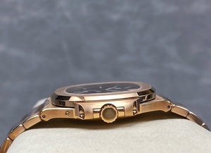 Nuevo reloj de pulsera mecánico automático de lujo para hombre - Reloj de pulsera multifunción con fase lunar estilo oro rosa - Product Image 6