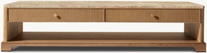 Mesa de centro de lujo de gama alta de madera maciza estilo americano RH - Product Image 2