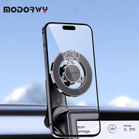 360 °   Support de téléphone de voiture réglable, conception robuste, accessoires de montage sur tableau de bord en ABS, supports magnétiques pour téléphone portable